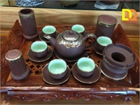Tu Sa copper wrap tea set